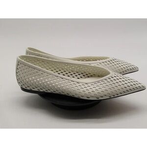 Nordstrom Ivory Perforated Loafers